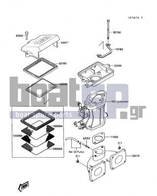 KAWASAKI - 650 SX 1990 - Engine/Transmission - Flame Arrester