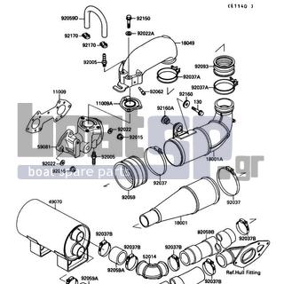 KAWASAKI - 650 SX 1990 - Exhaust - Muffler(s)