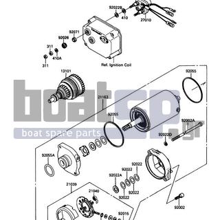 KAWASAKI - 650 SX 1990 - Electrical - Starter Motor