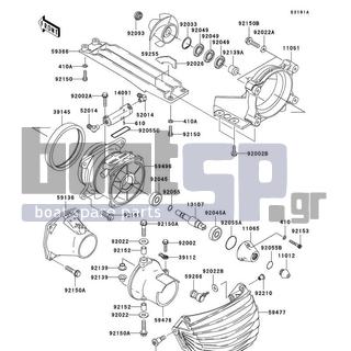 KAWASAKI - STX-15F 2010 - Frame - Jet Pump(A7F-AAF) - 92002-3726 - BOLT,6X30