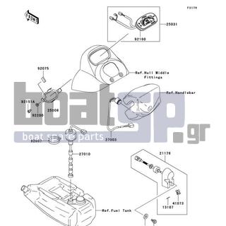 KAWASAKI - STX-15F 2010 - Electrical - Meters - 92037-3009 - CLAMP