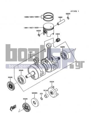 KAWASAKI - JET MATE 1990 - Engine/Transmission - Crankshaft/Piston(s)