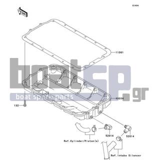 KAWASAKI - STX-15F 2010 - Κινητήρας/Κιβώτιο Ταχυτήτων - Oil Pan - 11061-3710 - GASKET,OIL PAN