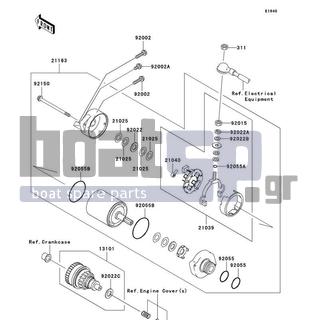 KAWASAKI - STX-15F 2010 - Electrical - Starter Motor