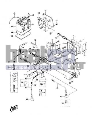 KAWASAKI - JS440 1990 - Electrical - Electric Case - 92070-3701 - PLUG-SPARK,BR7ES(NGK)