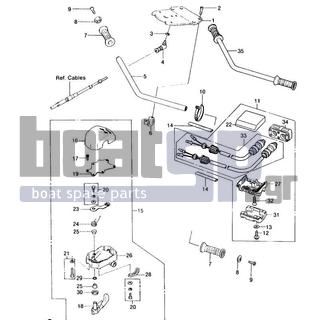 KAWASAKI - JS440 1990 - Body Parts - Handlebar - 32085-3709 - STOPPER