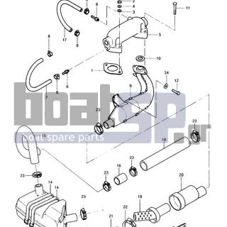 KAWASAKI - JS440 1990 - Exhaust - Muffler(JS440-A14) - 92059-3879 - TUBE