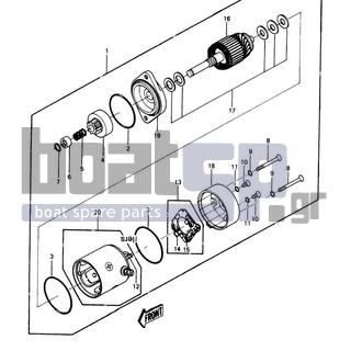 KAWASAKI - JS440 1990 - Electrical - Starter Motor