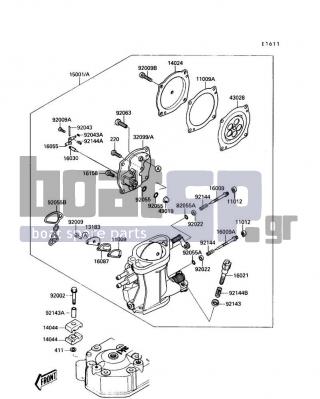 KAWASAKI - TS 1990 - Engine/Transmission - Carburetor