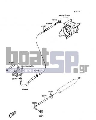 KAWASAKI - TS 1990 - Κινητήρας/Κιβώτιο Ταχυτήτων - Cooling - 92170-3718 - CLAMP