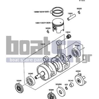 KAWASAKI - TS 1990 - Κινητήρας/Κιβώτιο Ταχυτήτων - Crankshaft/Piston(s)