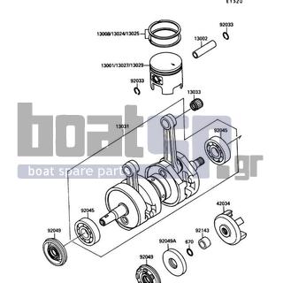 KAWASAKI - TS 1990 - Engine/Transmission - Crankshaft/Piston(s)