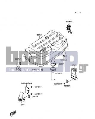 KAWASAKI - TS 1990 - Engine/Transmission - Engine Hood