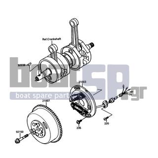 KAWASAKI - TS 1990 - Electrical - Generator - 220B0512 - SCREW-PAN-CROS