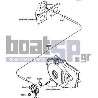 KAWASAKI - TS 1990 - Engine/Transmission - Oil Pump