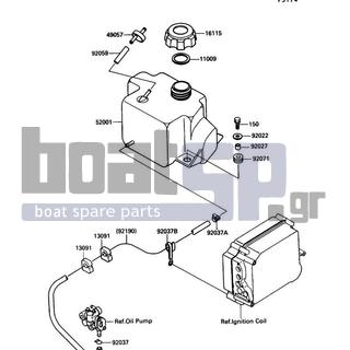 KAWASAKI - TS 1990 - Εξωτερικά Μέρη - Oil Tank