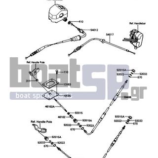 KAWASAKI - X2 1990 - Frame - Cables