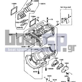 KAWASAKI - X2 1990 - Engine/Transmission - Crankcase