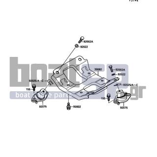 KAWASAKI - X2 1990 - Engine/Transmission - Engine Mount