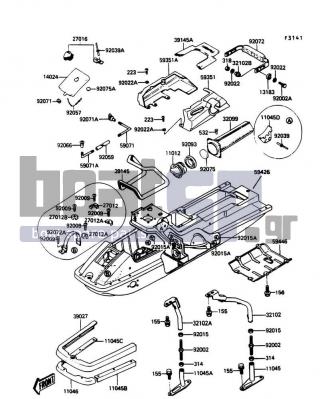 KAWASAKI - X2 1990 - Frame - Hull