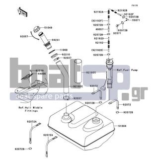 KAWASAKI - ULTRA 260LX 2010 - Εξωτερικά Μέρη - Fuel Tank