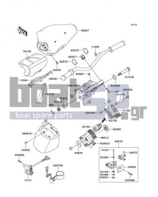 KAWASAKI - ULTRA 260LX 2010 - Body Parts - Handlebar - 550S3035 - PIN-COTTER,3X35