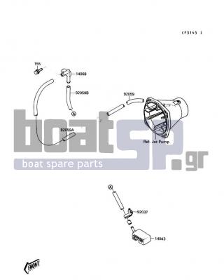 KAWASAKI - 650 SX 1989 - Body Parts - Bilge System