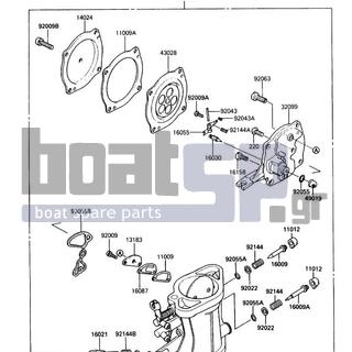 KAWASAKI - 650 SX 1989 - Engine/Transmission - Carburetor