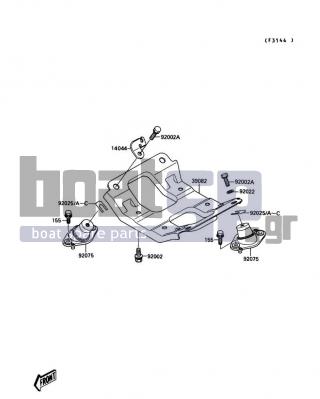 KAWASAKI - 650 SX 1989 - Engine/Transmission - Engine Mount