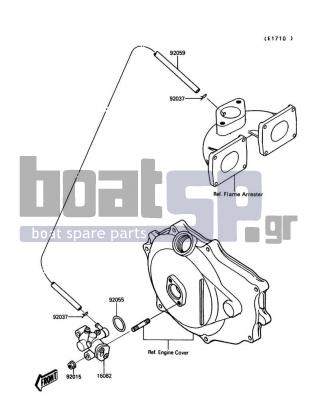 KAWASAKI - 650 SX 1989 - Engine/Transmission - Oil Pump