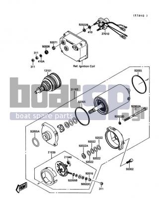 KAWASAKI - 650 SX 1989 - Electrical - Starter Motor