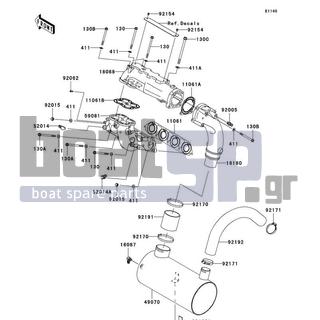 KAWASAKI - ULTRA 260LX 2010 - Exhaust - Muffler(s)