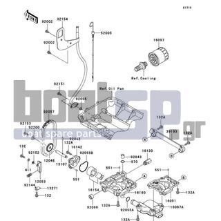 KAWASAKI - ULTRA 260LX 2010 - Engine/Transmission - Oil Pump - 16097-0003 - FILTER-ASSY-OIL