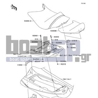 KAWASAKI - ULTRA 260LX 2010 - Εξωτερικά Μέρη - Seat