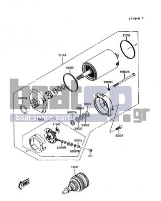 KAWASAKI - JET MATE 1989 - Electrical - Starter Motor