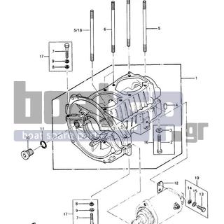 KAWASAKI - JS440 1989 - Κινητήρας/Κιβώτιο Ταχυτήτων - Crankcase - 92004-507 - STUD,8X167