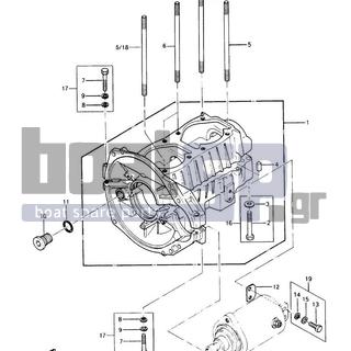 KAWASAKI - JS440 1989 - Κινητήρας/Κιβώτιο Ταχυτήτων - Crankcase - 59071-516 - JOINT