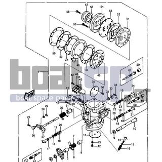 KAWASAKI - JS550 1989 - Engine/Transmission - CARBURETOR - 92081-528 - SPRING