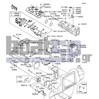 KAWASAKI - ULTRA 260X 2010 - Engine/Transmission - Fuel Injection - 92026-3703 - SPACER