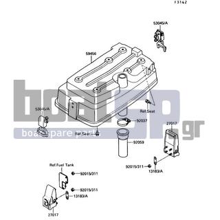 KAWASAKI - TS 1989 - Engine/Transmission - Engine Hood