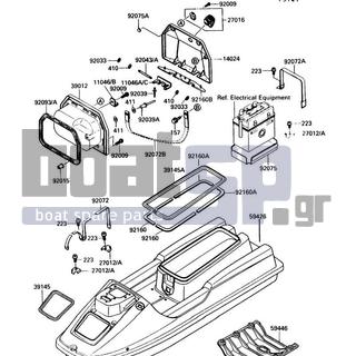 KAWASAKI - TS 1989 - Frame - Hull