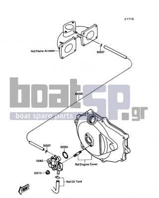 KAWASAKI - TS 1989 - Engine/Transmission - Oil Pump