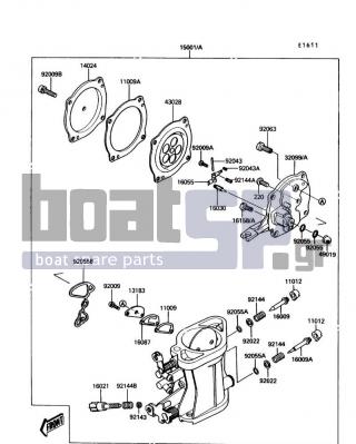KAWASAKI - X2 1989 - Engine/Transmission - Carburetor