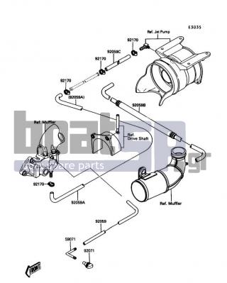 KAWASAKI - X2 1989 - Engine/Transmission - Cooling