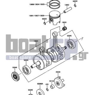 KAWASAKI - X2 1989 - Engine/Transmission - Crankshaft/Piston(s)