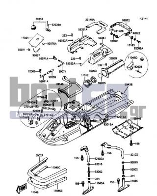 KAWASAKI - X2 1989 - Frame - Hull