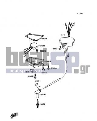 KAWASAKI - X2 1989 - Frame - Ignition System - 11009-3738 - GASKET