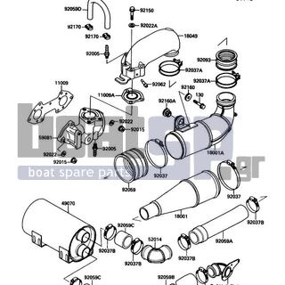 KAWASAKI - X2 1989 - Exhaust - Muffler(s)