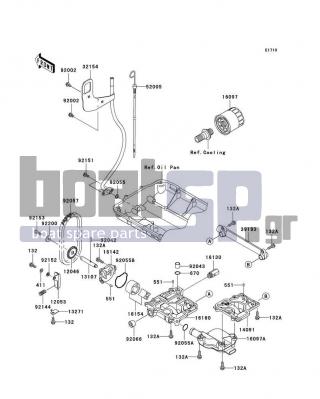 KAWASAKI - ULTRA 260X 2010 - Engine/Transmission - Oil Pump - 16097-3702 - FILTER-ASSY-OIL