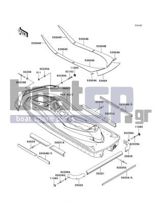 KAWASAKI - ULTRA 260X 2010 - Body Parts - Pads